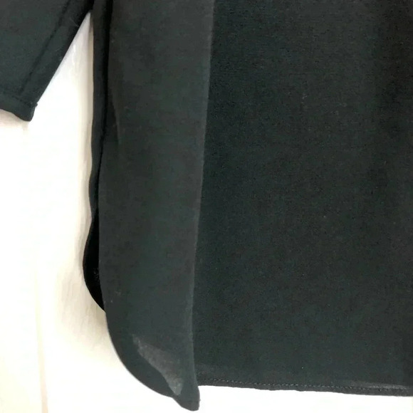 NYDJ Semi-Sheer Blouse V-Neck Size  Extra Small - Picture 9 of 16
